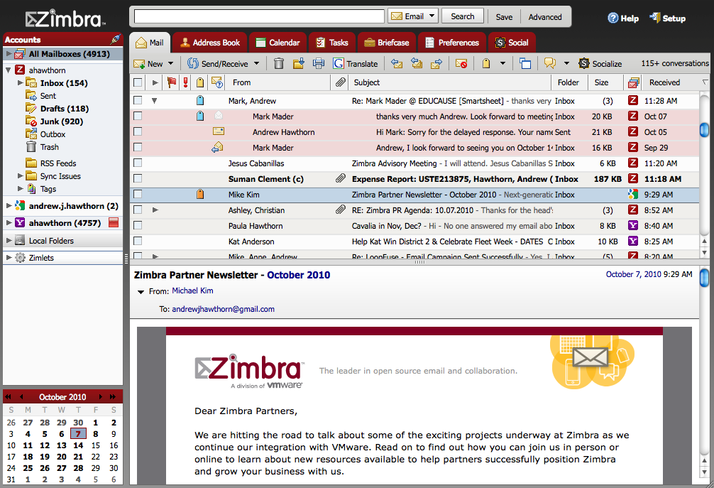 Zimbra 8.0 beta released